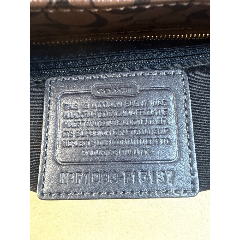 Coach F15137 Chelsea Heritage Stripe Signature C North South Tote AUTHENTICATED - Picture 11 of 16